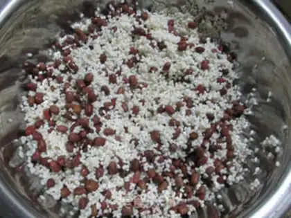 Make Honey dates, red bean rice step 3