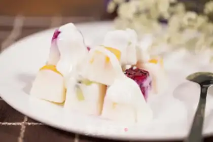 Make Yogurt and fruit ice step 8