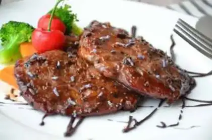 Make A roasted black pepper pork chop step 7