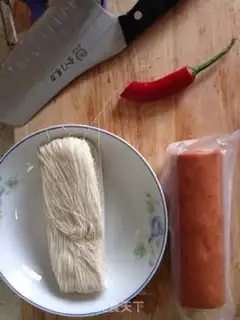 Make Steamed ham noodles step 0