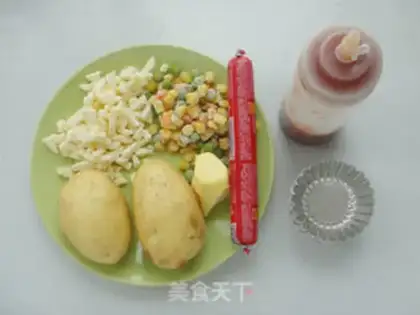 Make Cheese Potato Tower step 0