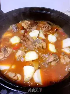 Make Potato chicken step 7