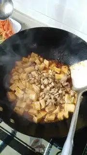 Make Tofu fried meat step 7