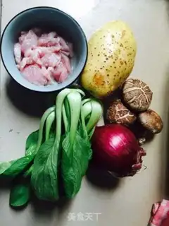 Make Spoon potato rice step 1