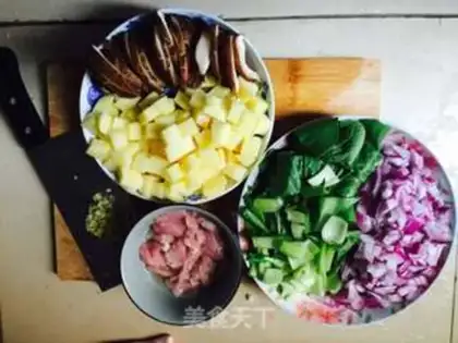 Make Spoon potato rice step 2