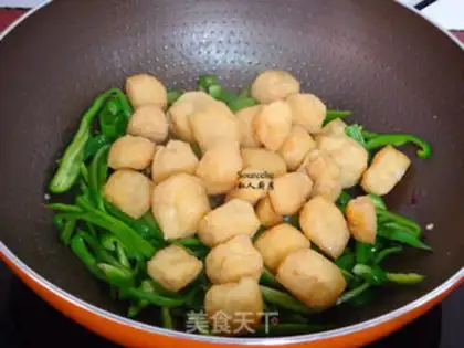 Make Onion pepper tofu step 4
