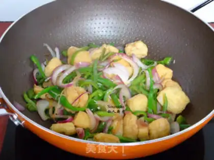 Make Onion pepper tofu step 6