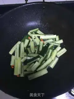 Make Fried cucumber step 2