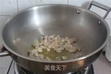 Make Potato shrimp rice step 1