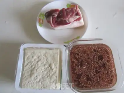 Make Red rice tofuballs step 0