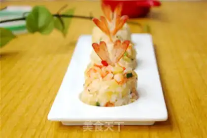 Make Potato shrimp rice step 7