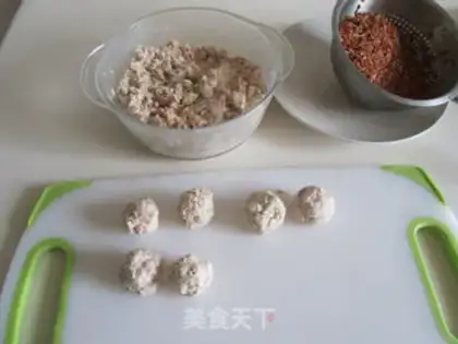Make Red rice tofuballs step 5