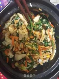 Make Rock pan rice step 9