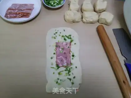 Make Onion bacon rolls step 4