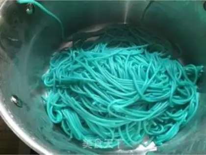 Make Creative deep sea octopus pasta step 1