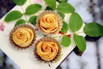 Make Rose apple rolls step 19