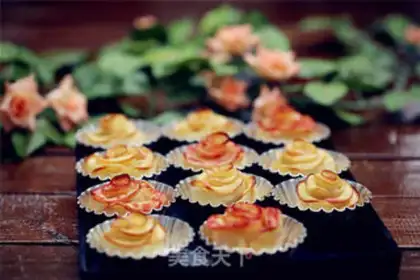 Make Rose apple rolls step 22