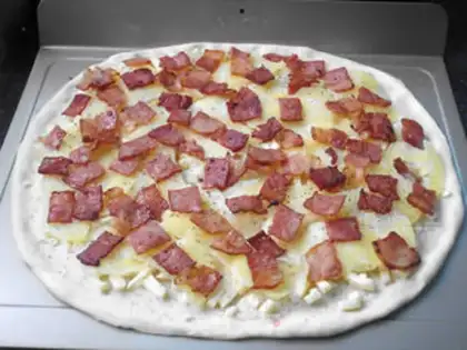 Make Potato bacon pizza step 8