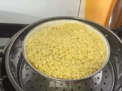 Make Green bean cake step 1