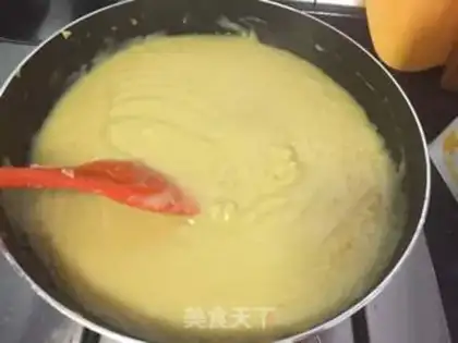 Make Green bean cake step 4