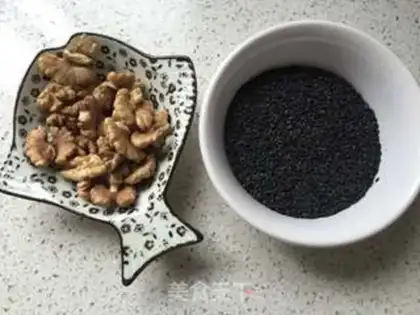 Make Black Sesame Peach Handmade Cookie step 1