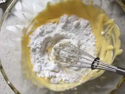 Make Black Sesame Peach Handmade Cookie step 3