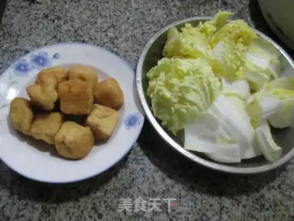 Make Soybean cabbage step 0