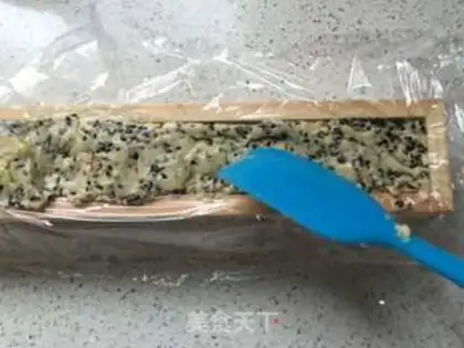 Make Black Sesame Peach Handmade Cookie step 9