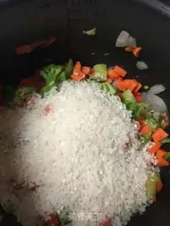 Make Japanese vegetable rice group step 2