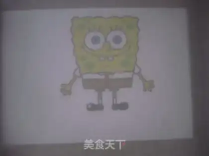 Make SpongeBob paint cake rolls step 4