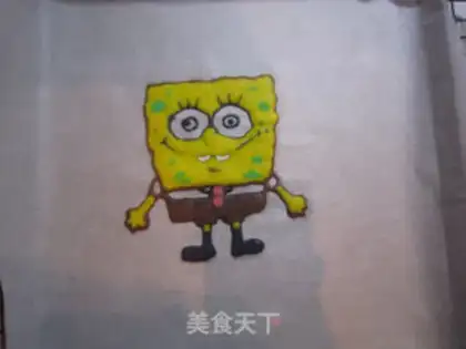 Make SpongeBob paint cake rolls step 6