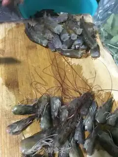 Make Shrimp congee step 1