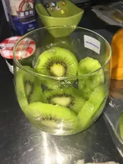 Make A glass of fruit yogurt step 2