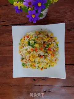 Make Pepper ham and egg fried rice step 8
