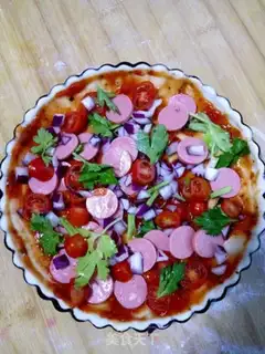 Make Scrumptious sausage pizza step 4
