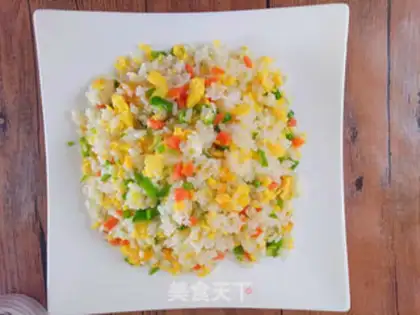 Make Pepper ham and egg fried rice step 9