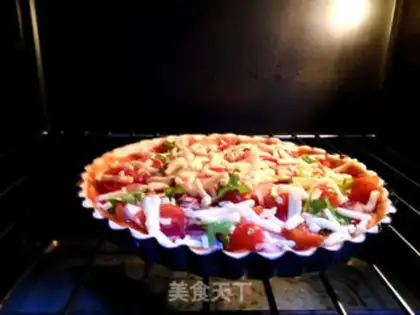 Make Scrumptious sausage pizza step 6