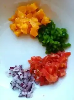 Make Mango salsa sauce for silver cod step 0