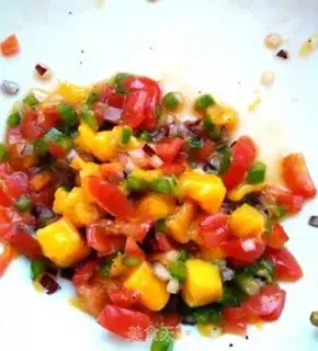Make Mango salsa sauce for silver cod step 1