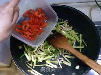Make Celery beans with fried meat step 9