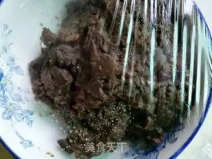 Make Bean sesame cake step 1