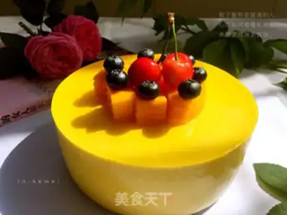 Make Six inches mango mousse step 15