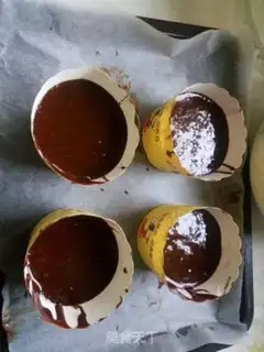 Make Chocolate lava cake step 3