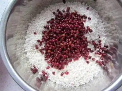 Make Red bean dates step 2