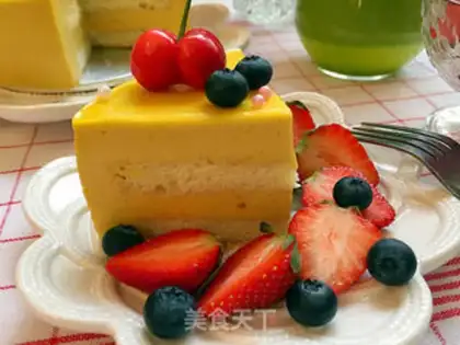 Make Six inches mango mousse step 16
