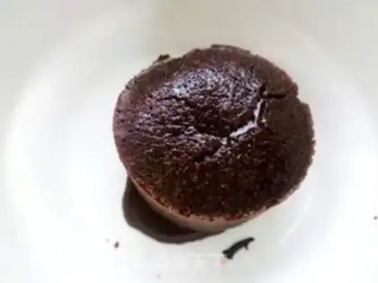Make Chocolate lava cake step 5