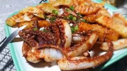 Make Hot roast squid step 13