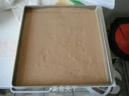 Make Big chocolate mousse cake step 9