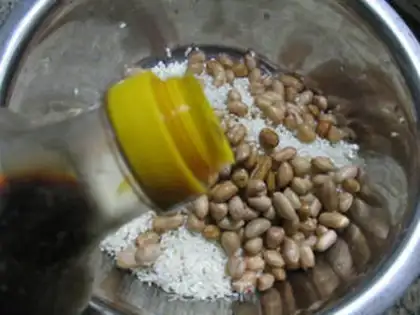 Make Battery peanut rice step 2