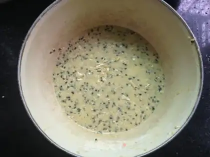 Make Double-coloured sesame flint step 3